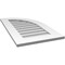 Ekena Millwork Quarter Round Top Right Surface Mount PVC Gable Vent w/ 3-1/2"W x 1"P Standard Frame, 18"W x 32"H GVPQR18X3201SN - alternate 4